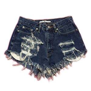 Vintage Tommy Hilfiger Distressed Denim Jean Shorts Size XS